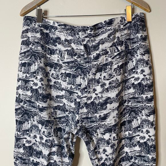 MARINE LAYER Allison Toile Print Pull-On Lightweight Pants Size XL - Picture 8 of 9